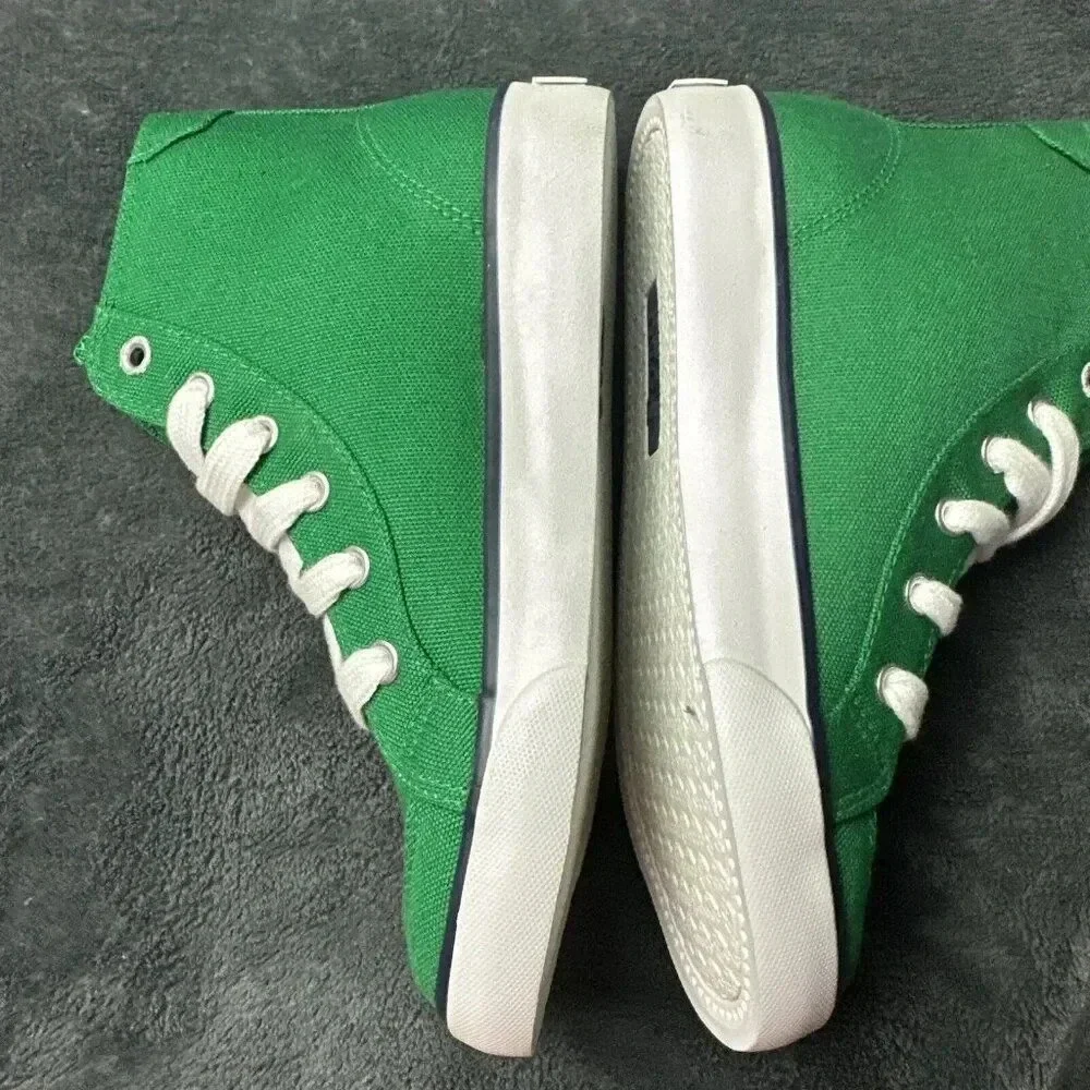 Polo Ralph Lauren Kelly Brisbane Hi 91718 Kids Sneaker Green Size 1 New